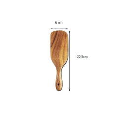 Acacia Teak Wood Long-Handled Cooking Spatula Set – Perfect for Mixing & Serving in Style!